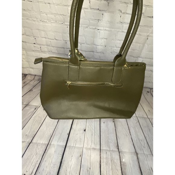 NWT London Fog Olive Green Bag with Tie - Picture 5 of 8